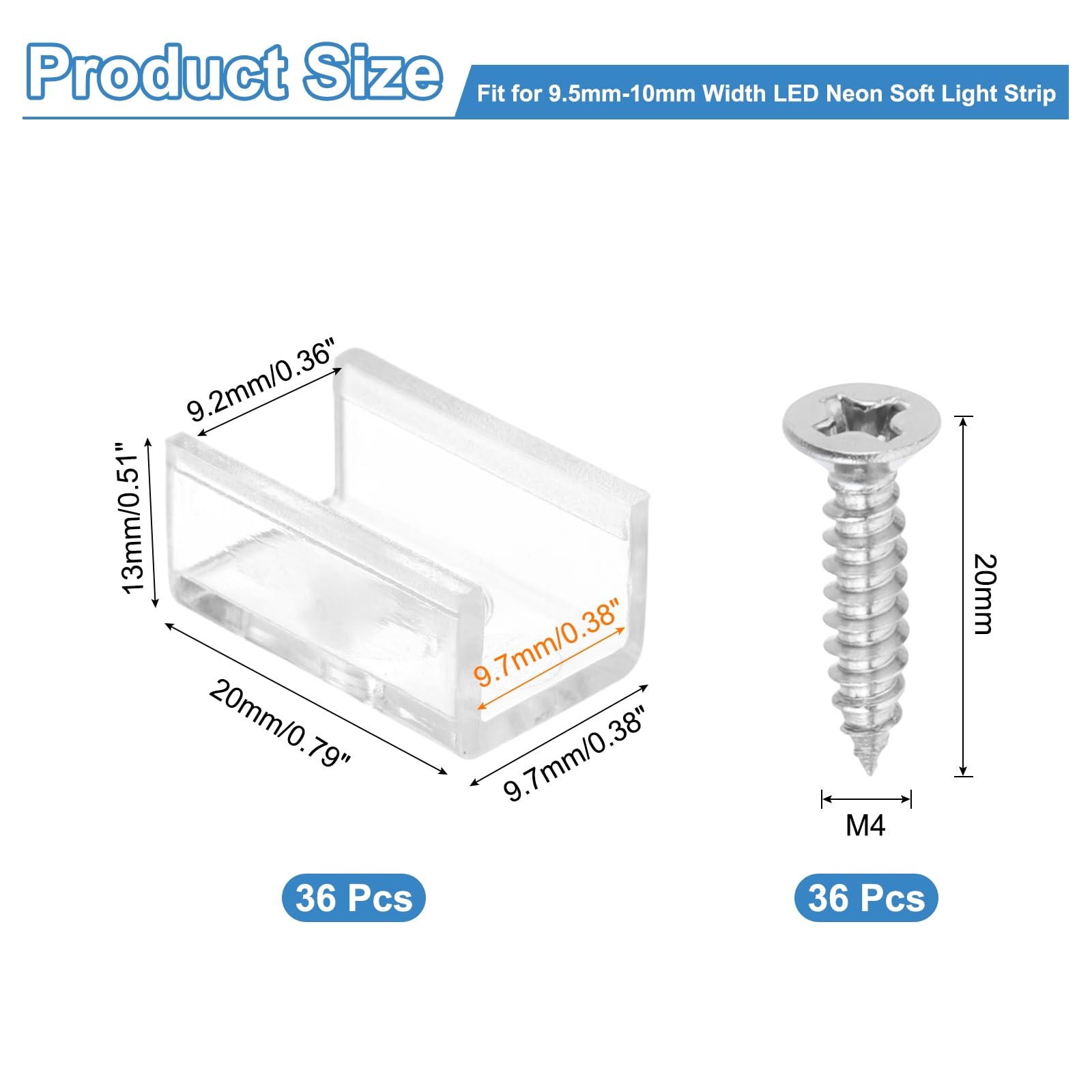PATIKIL LED Strip Light Clips - Image 2