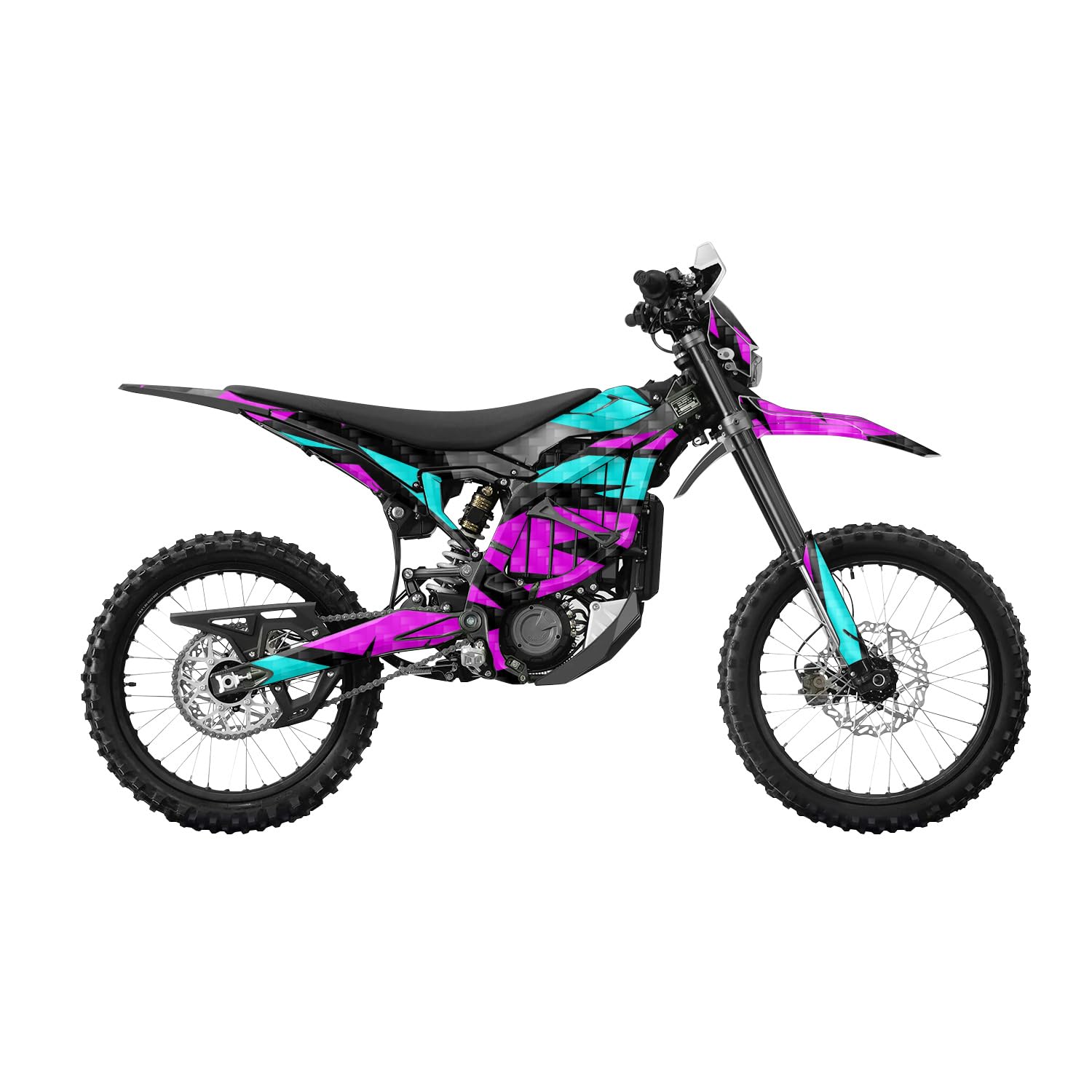 Carbon Fiber Surron Ultra Bee Graphics Kit Wrap - Wild Abstract - Sur-Ron Skin - Premium 3M Vinyl Protective Wrap Decal Cover - Easy to Apply | Crafted in The USA by MightySkins