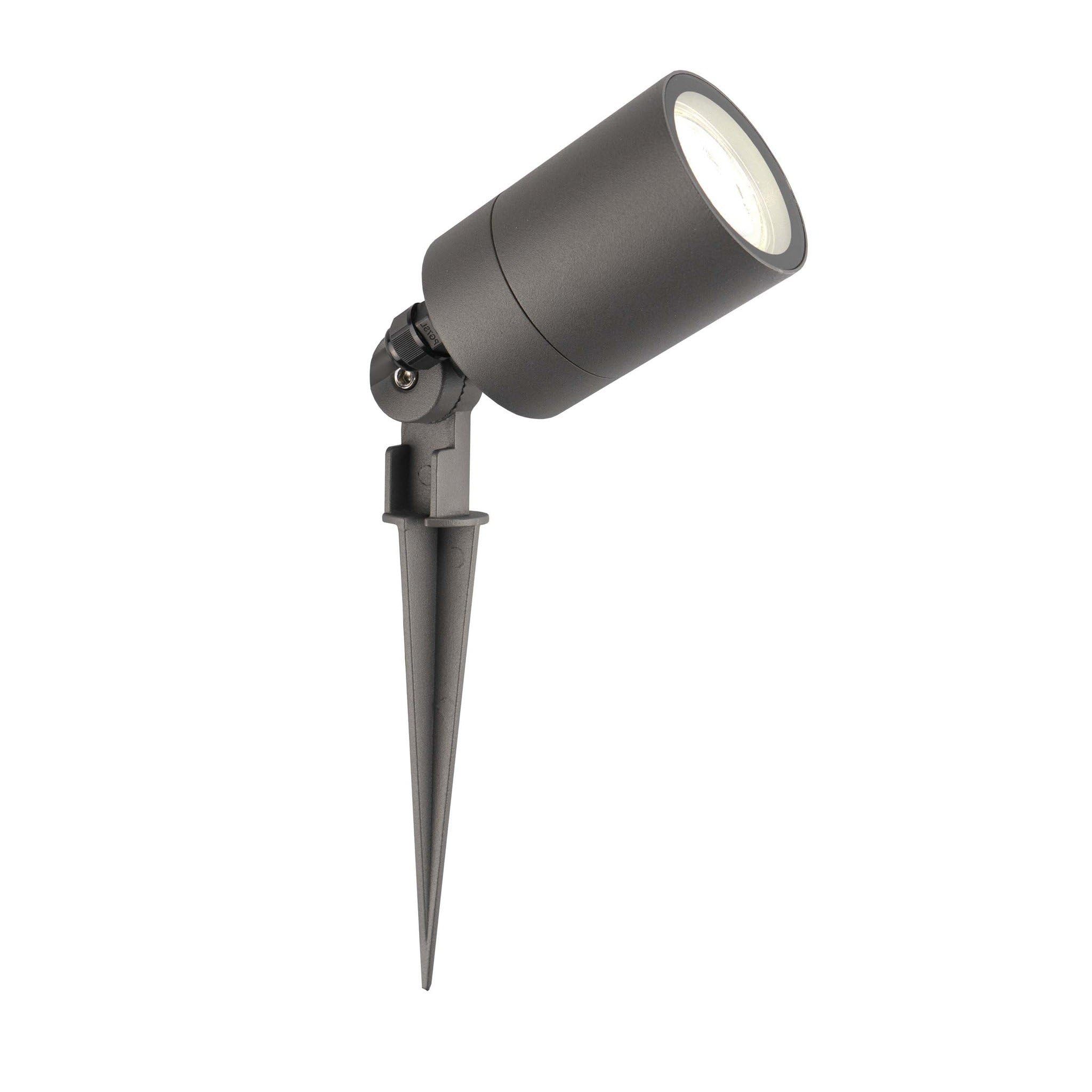 Ledvion - LED Gartenstrahler, Anthrazit, IP65, 5W, 4000K, 2M Kabel, LED Spots, Gartenspots