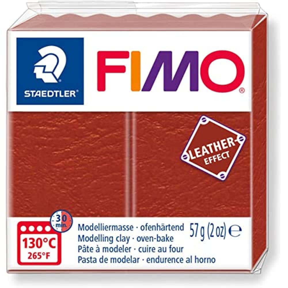Staedtler- Fimo Leather-​Effect Pasta Per Modellare In Forno, Colore Ruggine, 57 G, 8010-​749