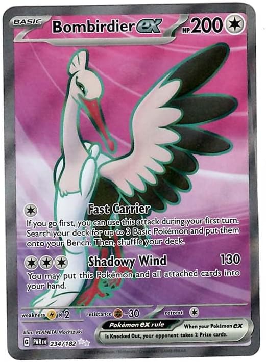 Pokemon - Bombirdier 234/182 - Paradox Rift - Full Art - Ultra Rare - Single Card