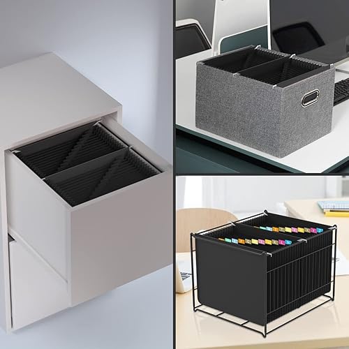 Miniatura 5 de Carpeta expandible para colgar con 26 bolsillos, archivos de acordeón para archivador, 8.86 pulgadas de alto 11.72 pulgadas de ancho, profundidad