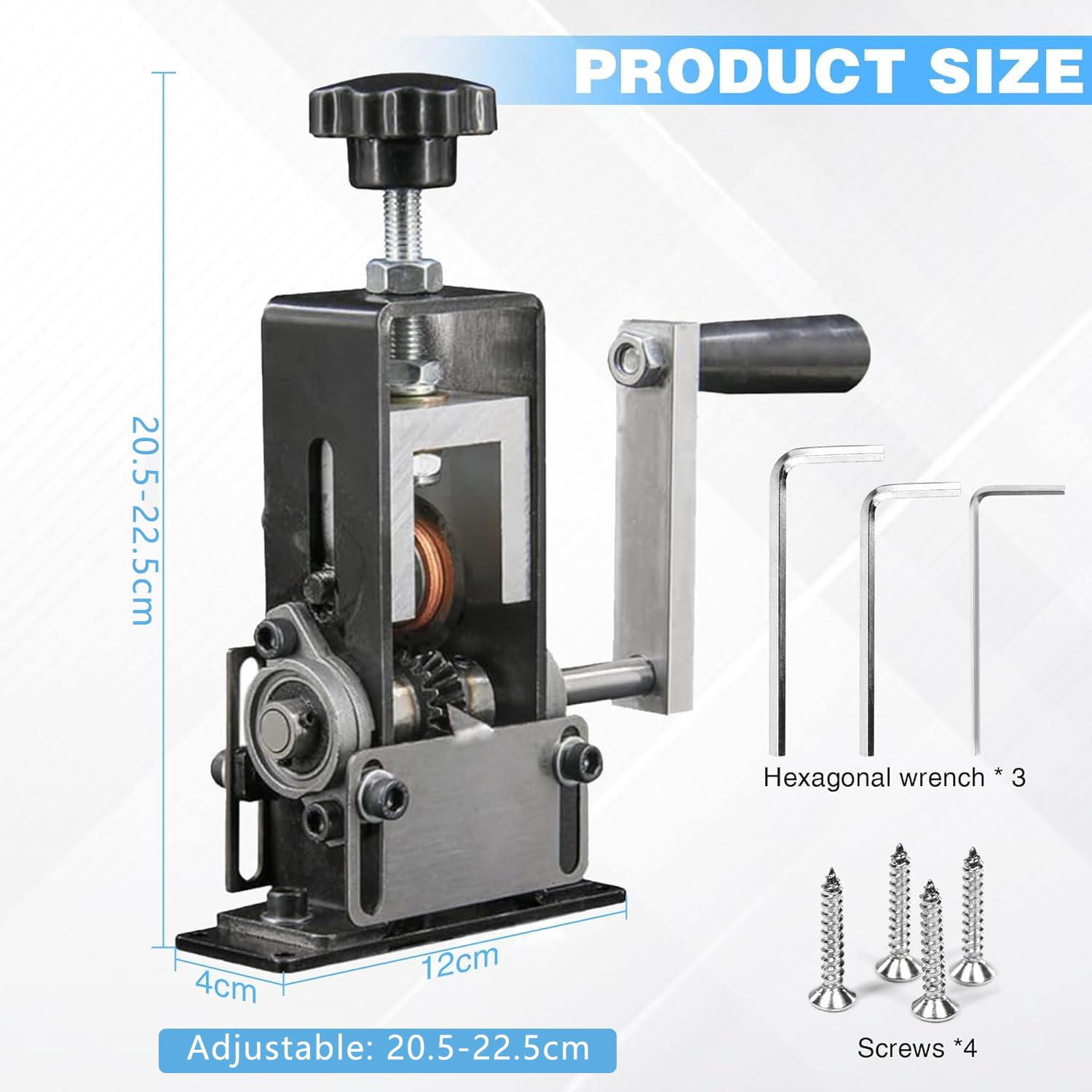Spelacavi Manuale Multifunzionale - Pinza a Manovella da 1 a 20 mm per Riciclare Rifiuti di Rame