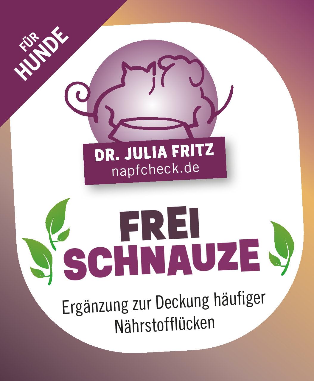 napfcheck Frei Schnauze - für Hausgemachtes und Alleinfutter ohne Zusatzstoffe- für Hunde - 300 g