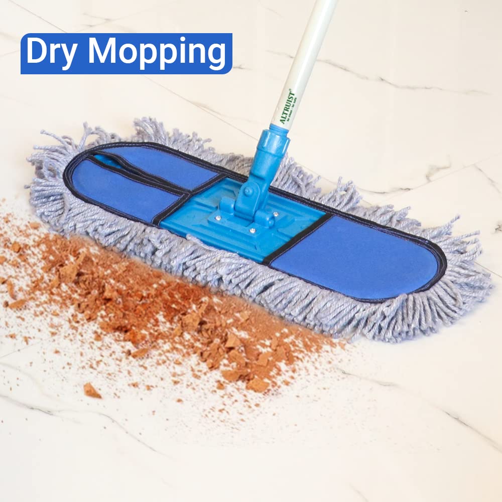ALTRUIST Wet and Dry Mop | 18 inch | 360° Rotatable | Easily Reusable Cotton Refill 3