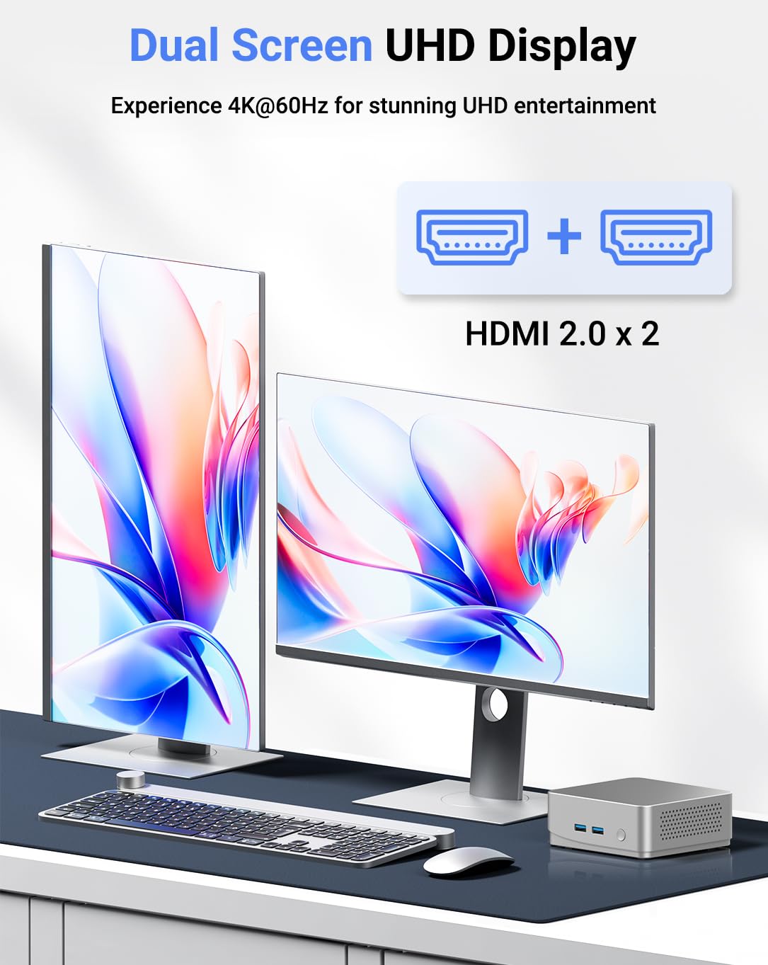 Mini PC 16GB RAM 512GB SSD, AMD Ryzen 3200U (fino a 3,5 GHz) Mini Computer, 4K Display/HDMI+Type-C+2 x USB3.0+RJ45/Wi-Fi 6/BT 5.2 per casa/business mini computer desktop