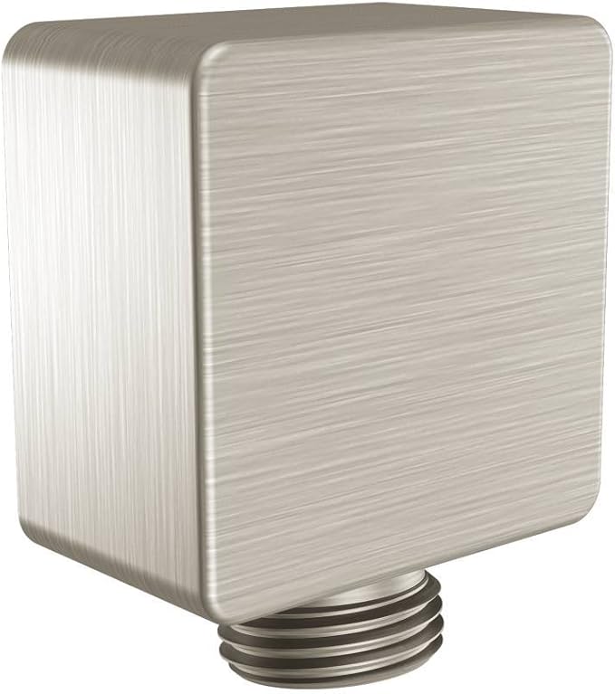 Amazon Moen A721BN スクエアドロップエルハンドヘルドシャワー壁コネクター つや消しニッケル 洗濯機用水栓・万能水栓