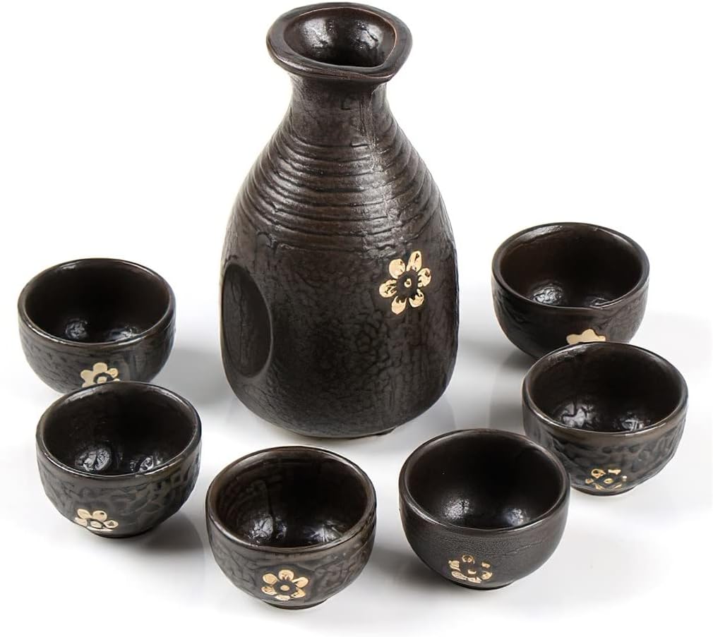Set da Sake tradizionale, Vaso da vino in Ceramica, bicchieri da 300 ml, in porcellana, decorazione da bar giapponese, forniture per la cucina domestica, bicchieri