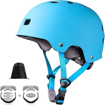 XiaoJinLong Sports Helmet, Bicycle Helmet, Protective Helmet, Exercise, CPSC Safety Standards, 12 Ventilation Holes, 3D Protective Cushion, Replacement, Removable, Washable, Omnidirectional