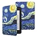Produktbild MoKo Hülle für Amazon Kindle Paperwhite E-Reader, Ultra Slim Lightweight Kunstleder Schutzhülle Smart Cover mit Auto Sleep/Wake für Kindle Paperwhite (10. Generation  2018) - Sterne Nacht