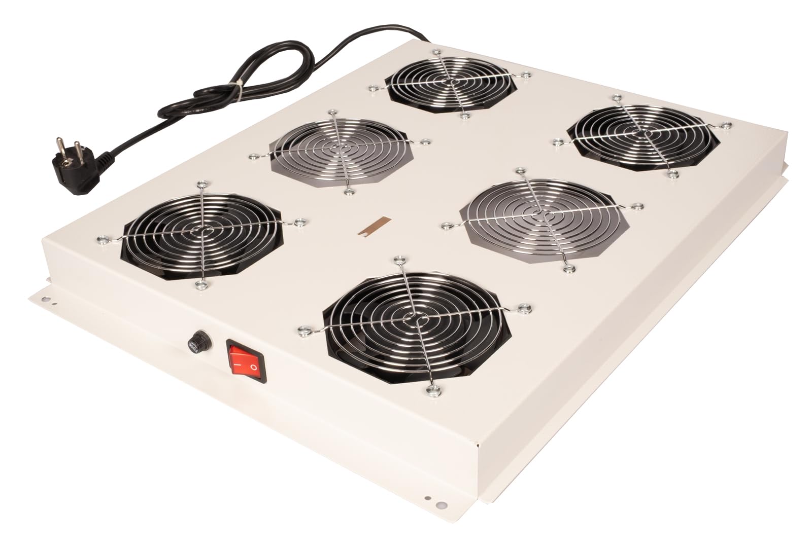 ROLINE Unité de Ventilation de Toit 19 Pouces 4 Ventilateurs, on/Off pour Armoire Serveur Gris