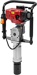 Pile Driver Hammer - 2 Stroke 52CC Gas Powered T Post Driver Hammer Drills, Air Cooling Single Cylinder Gasoline Petrol Farm Fencing Tool Machine with 2 Post Driving