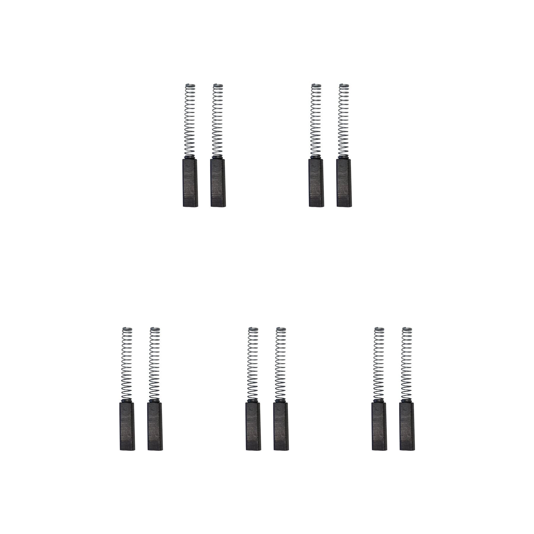 Balais de charbon pour mixeur 4.5x5x18 résolvant les pannes de moteur, lot de 5