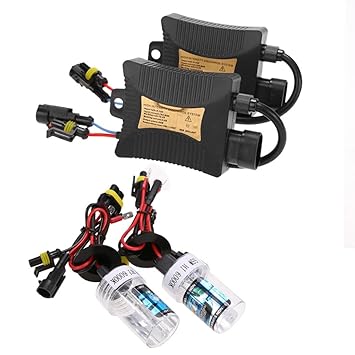 Kawn 55W Slim HID Xenon Replacement Conversion Headlight H7 Bulb Light Lamp with Ballasts 6000k