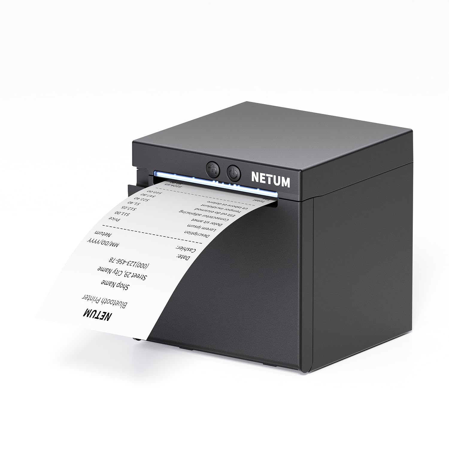 NETUM NT-H861 80 mm Bluetooth Drukarka POS z Automatycznym Cięciem | Bluetooth, USB I LAN Zapewniają Elastyczne Połączenie Z Systemami Kasowymi