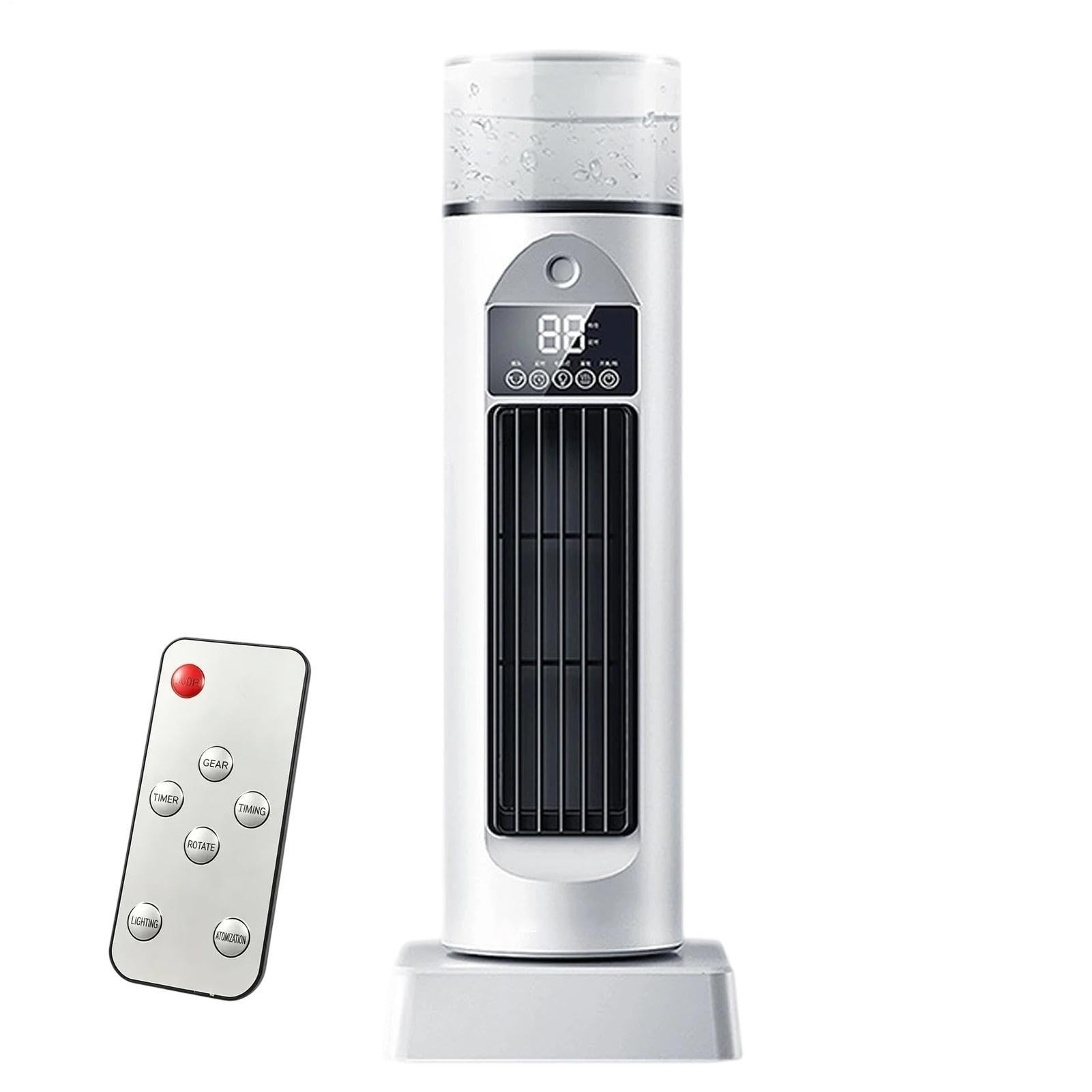 Ventilatore a torre da scrivania Soffiatore Silenzioso Senza Pale A 6 | Ventilatori A Torre Oscillanti A 110° Che Soffiano Aria Fredda Cucina Ufficio Casa Uomo Donna