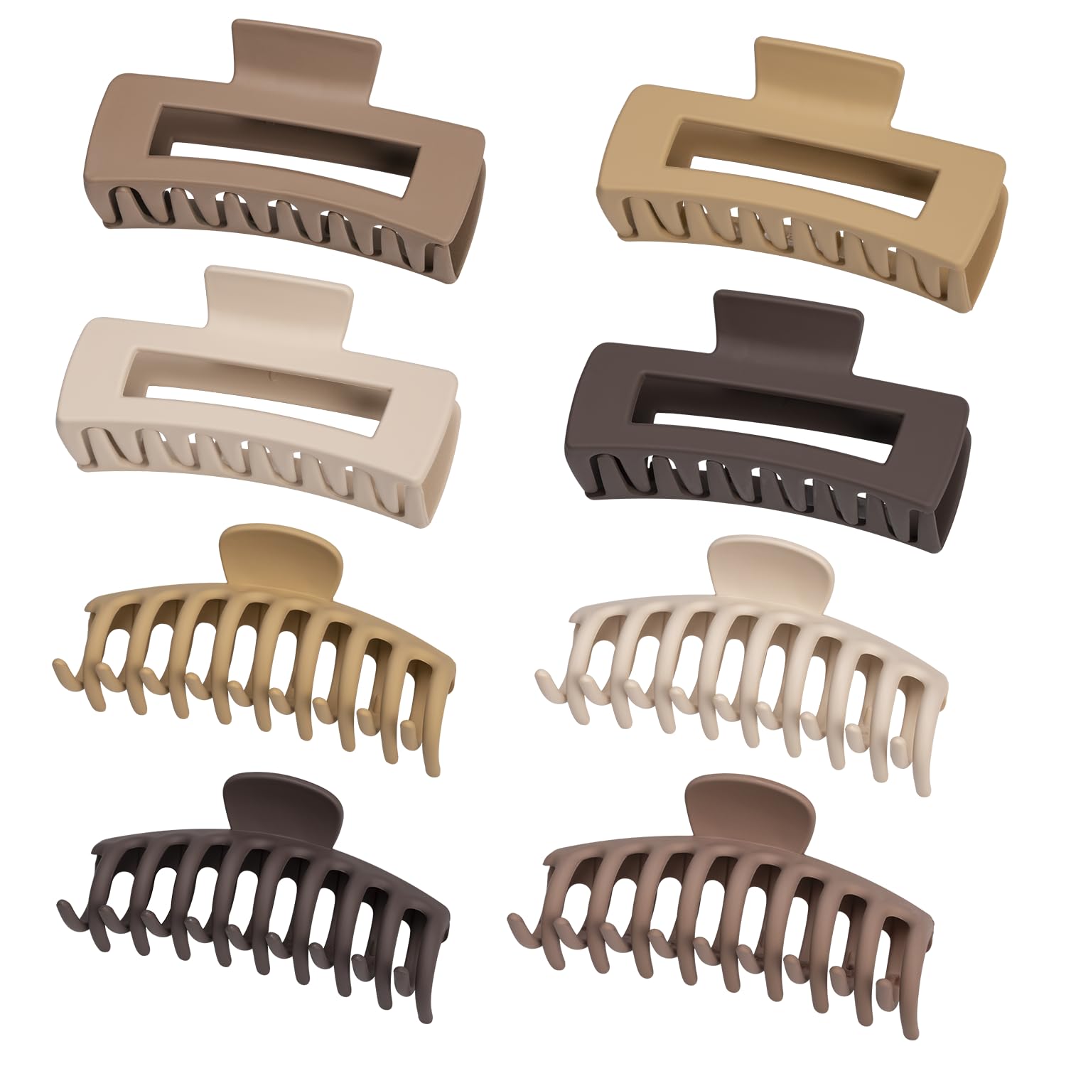 8 Piezas de Pinzas Grandes Para el Pelo, Antideslizantes, Para Cabello Grueso, Accesorios Para Peinados Para Mujeres y Niñas Pinzas Para el Cabello Grandes de 10 cm / 11 cm