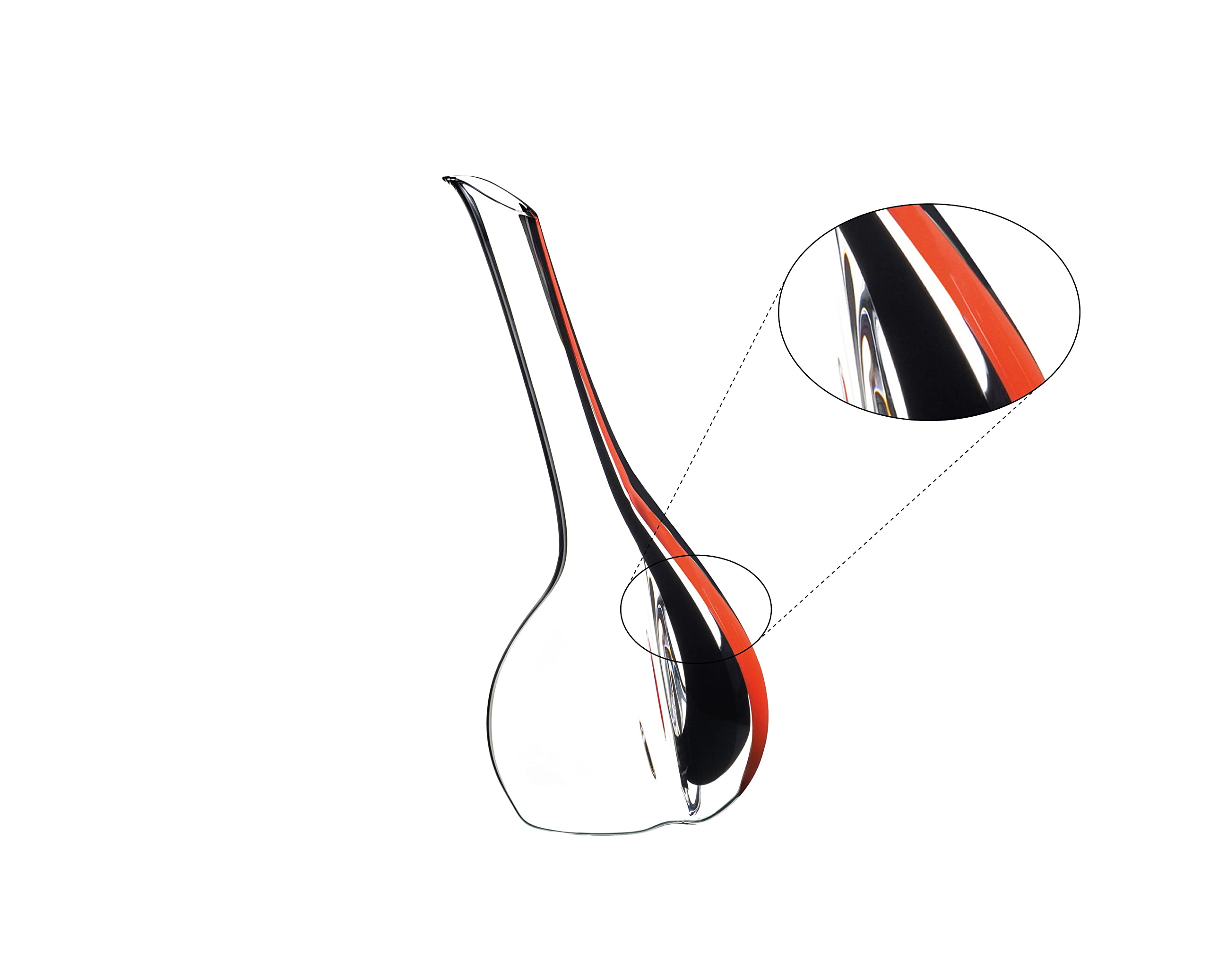 Amazon｜Riedel Black Tie Touch Decanter Red｜ワインデカンタ