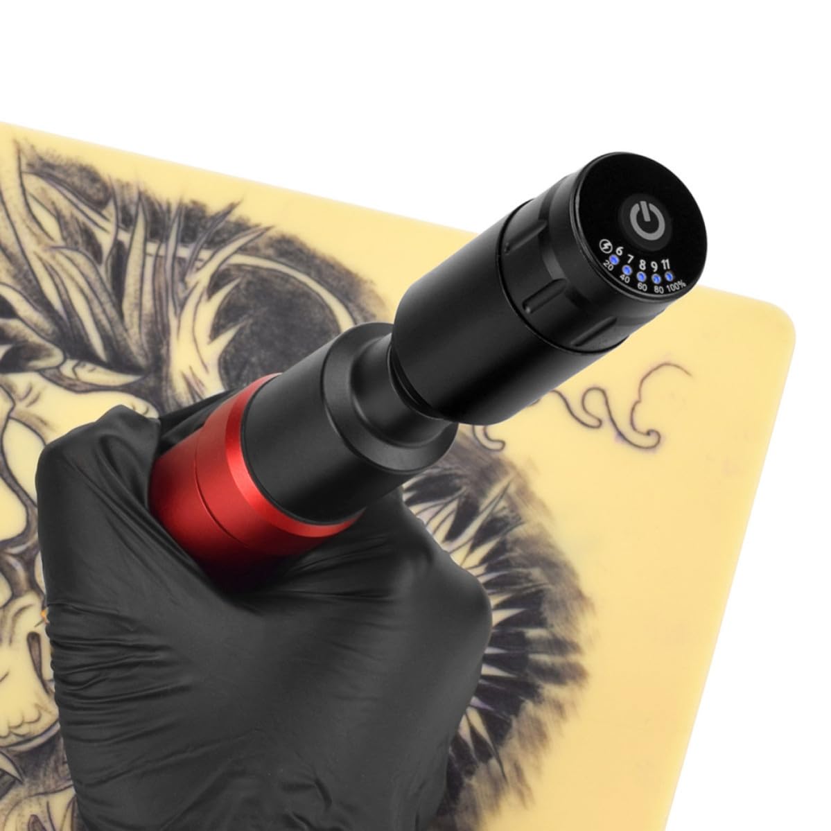 Regulador de Voltaje para Tatuajes Inalámbrico Pantalla Digital