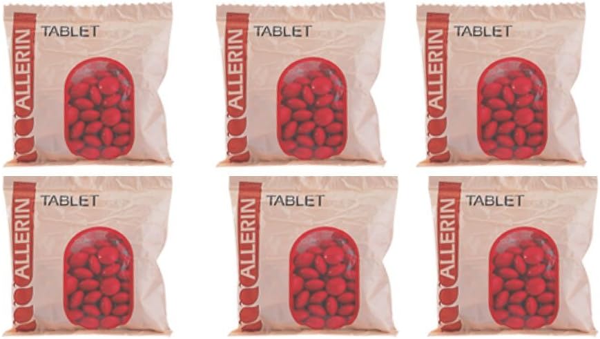 Pack of 6 - Ban Labs Allerin Tablets - 100 Tablets