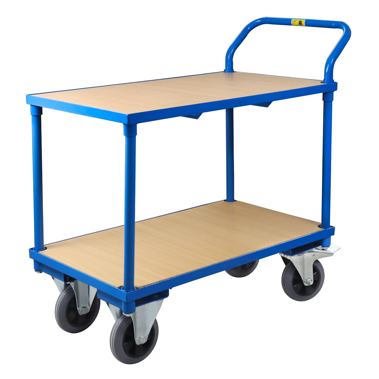 ADB - Carrello per il trasporto a 2 ripiani, 970 x 500 x 957 mm