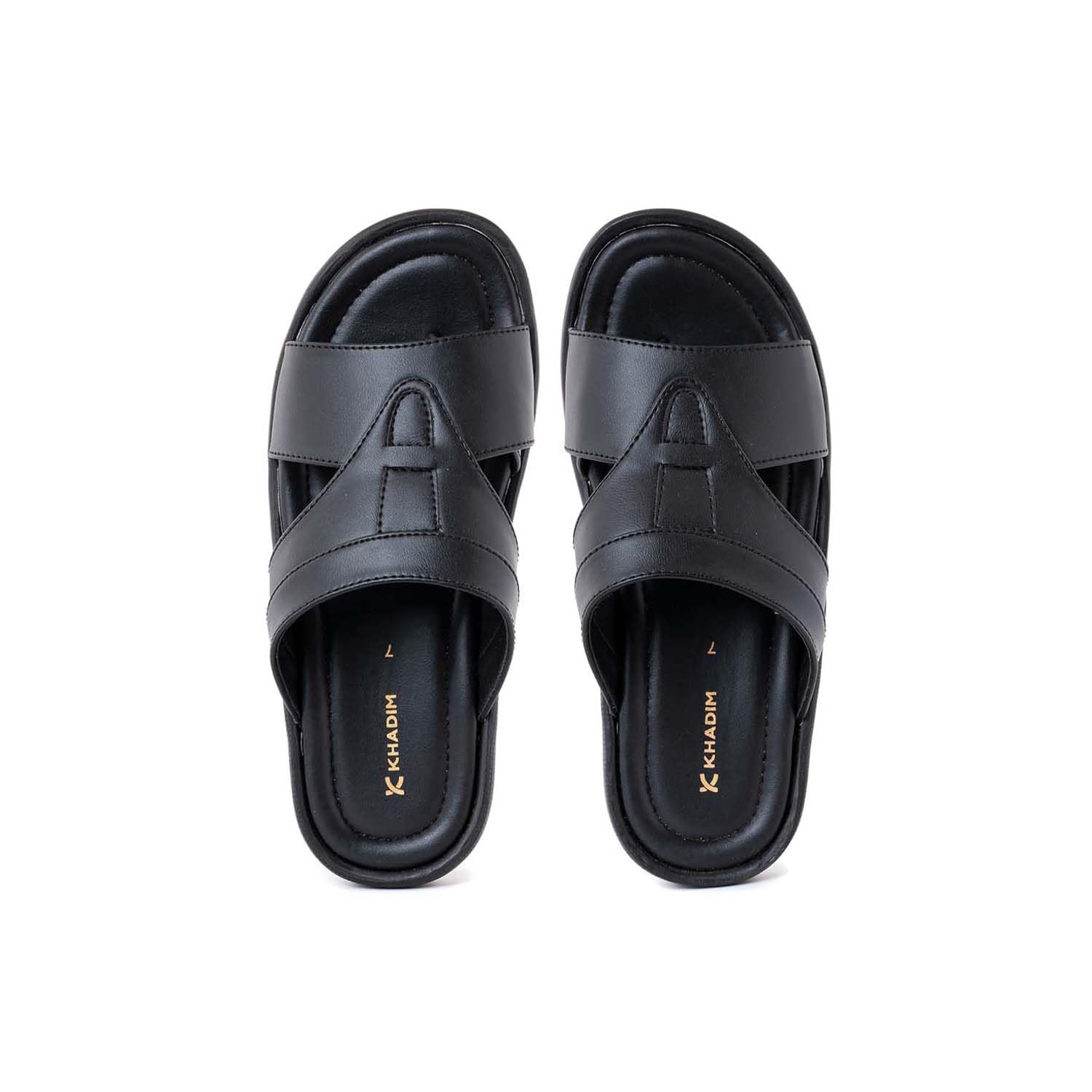 Khadims Black Casual Slip On Sandal for Men (1147946) (B0CZX85HVB) Amazon Price History, Amazon Price Tracker