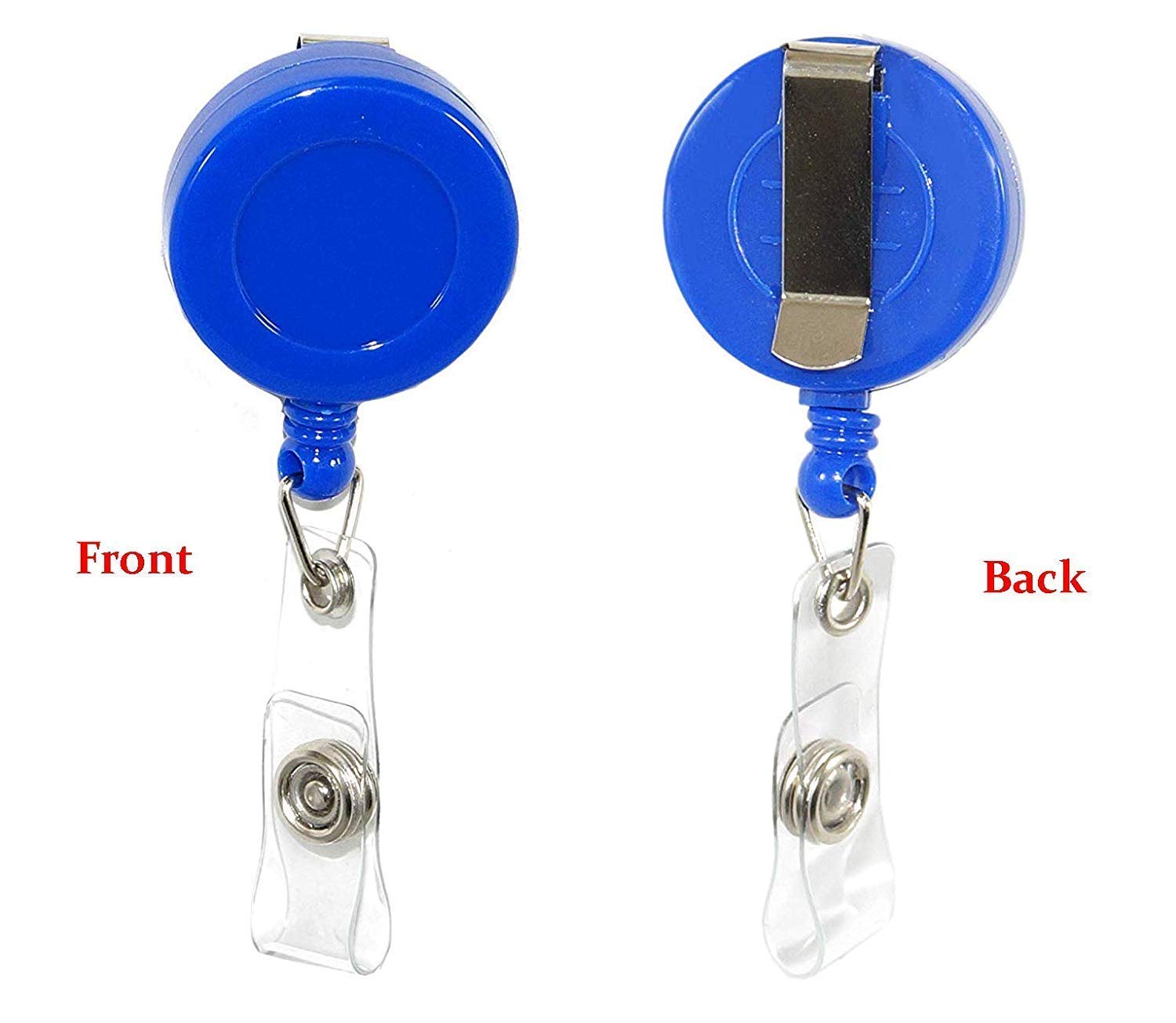 Abha YoYo Key Ring Pull Chain Belt Clip ID Card Holder - (Blue) (5) 1