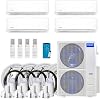 48k BTU 20.5 SEER Multi-Zone MrCool DIY 4 Zone Ductless Heat Pump Split System 4th Generation - 12k12k12k12k