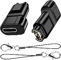 Vista 1 de Cargador de reloj Garmin a adaptador tipo C, paquete de 2 compatibles con Garmin Fenix 6 6S 6X Pro, Fenix 5 5S 5X Plus, Forerunner 745 935 945 45