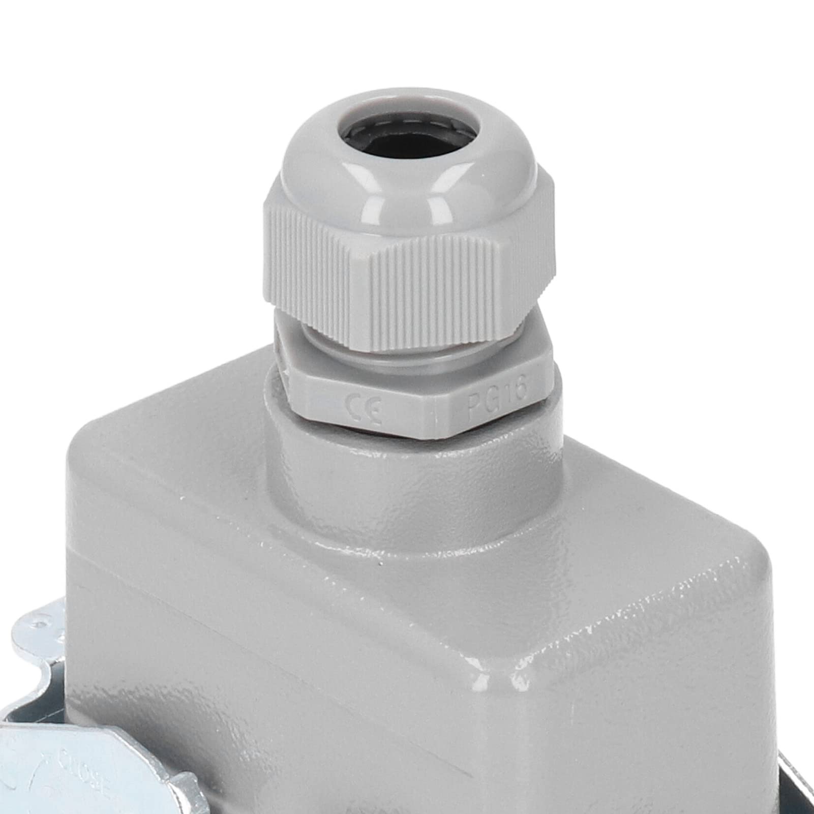 Prostokątne Złącze Heavy Duty IP65 16A 500V Wodoodporne Złącze Trudnopalne Połączenie śrubowe HDC-HE-010-4-PG16