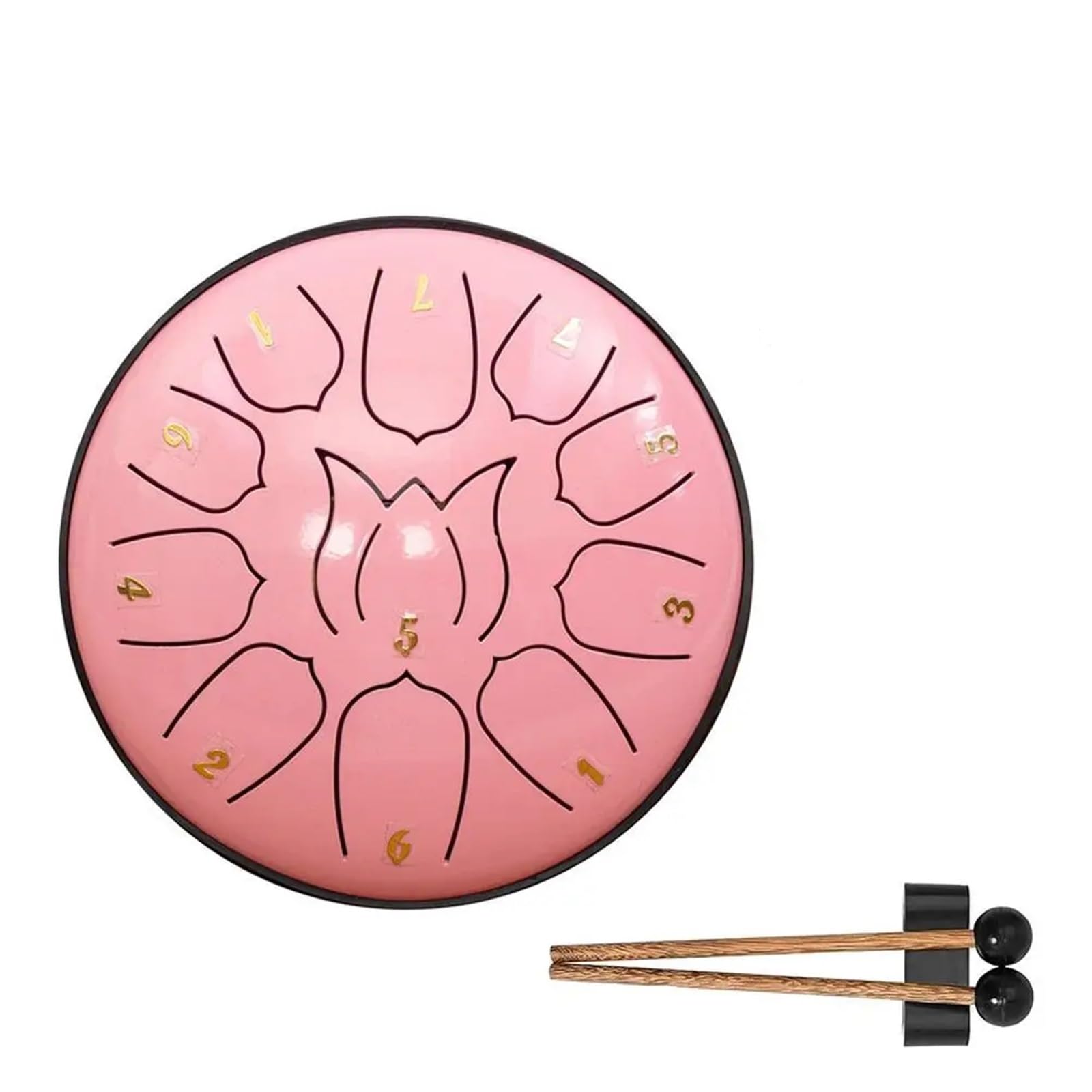 Rain Drum Tambour à Langue en Acier de 6 Pouces et 11 Tons for extérieur, Tambour à Main avec Sac de Rangement, Yoga, méditation(Color 9)