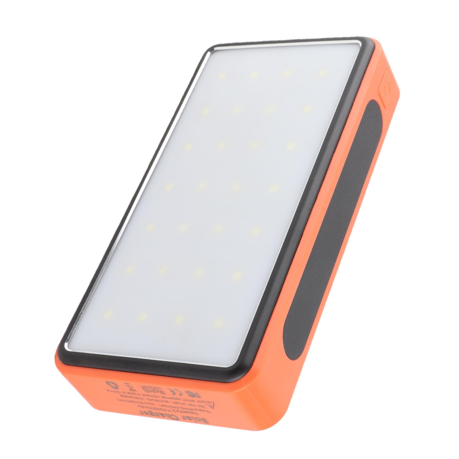 Jeffergarden Banque d'énergie Solaire, Batterie Portable en Alliage d'aluminium 50 000 MAh avec 4 Chargeurs USB et Lampe de Camping LED, Chargeur de Téléphone Solaire pour Randonnées, Voyages,