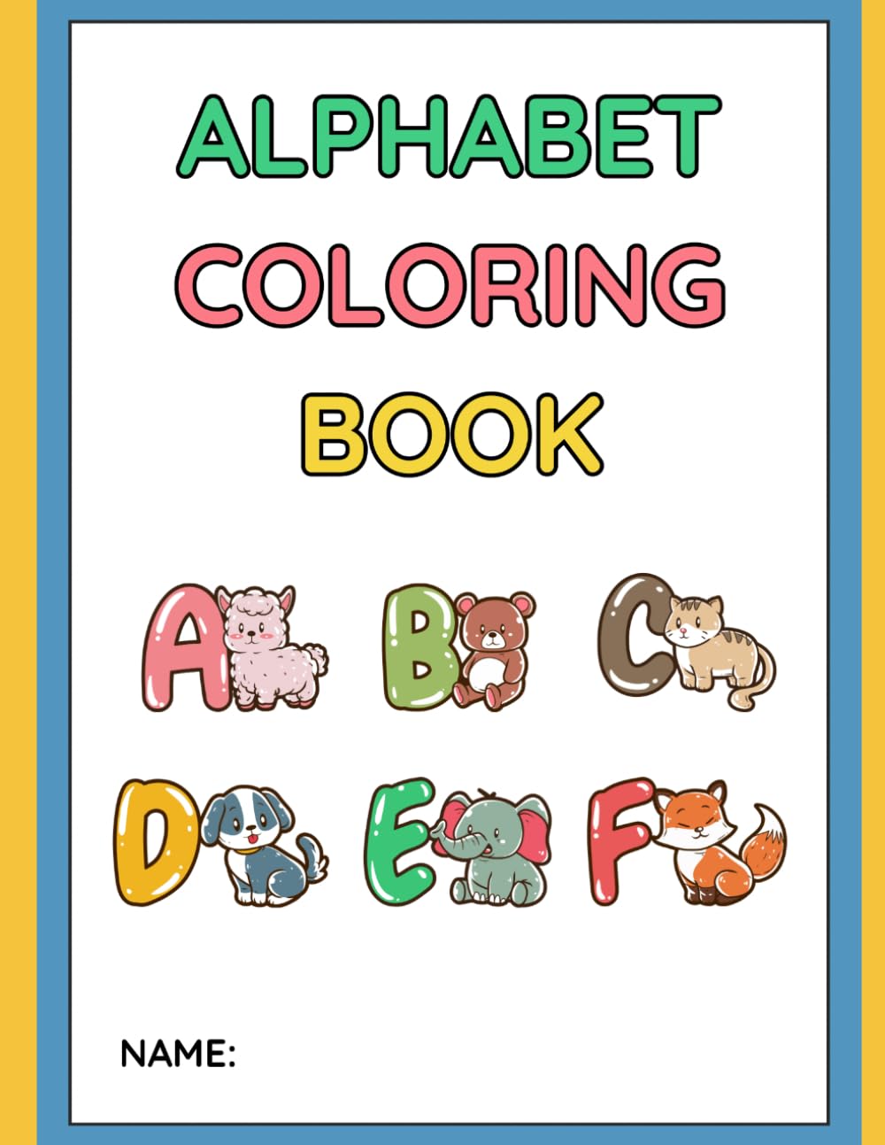 An alphabet coloring book for children