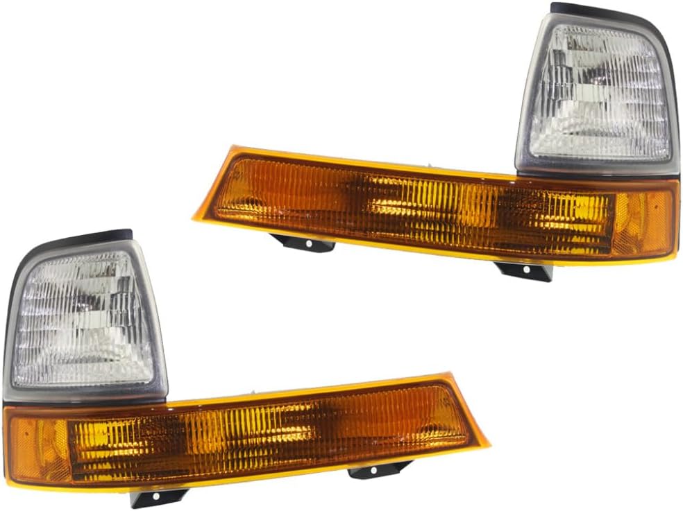 For Ford Ranger Parking Signal Marker Light Unit 1998 1999 2000 Pair Driver and Passenger Side For FO2520144 | XL5Z 13201 AA