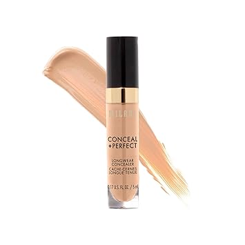 Milani Conceal + Perfect Long Wear Cream, Liquid Luminous Concealer (Medium Beige, 5 ml)