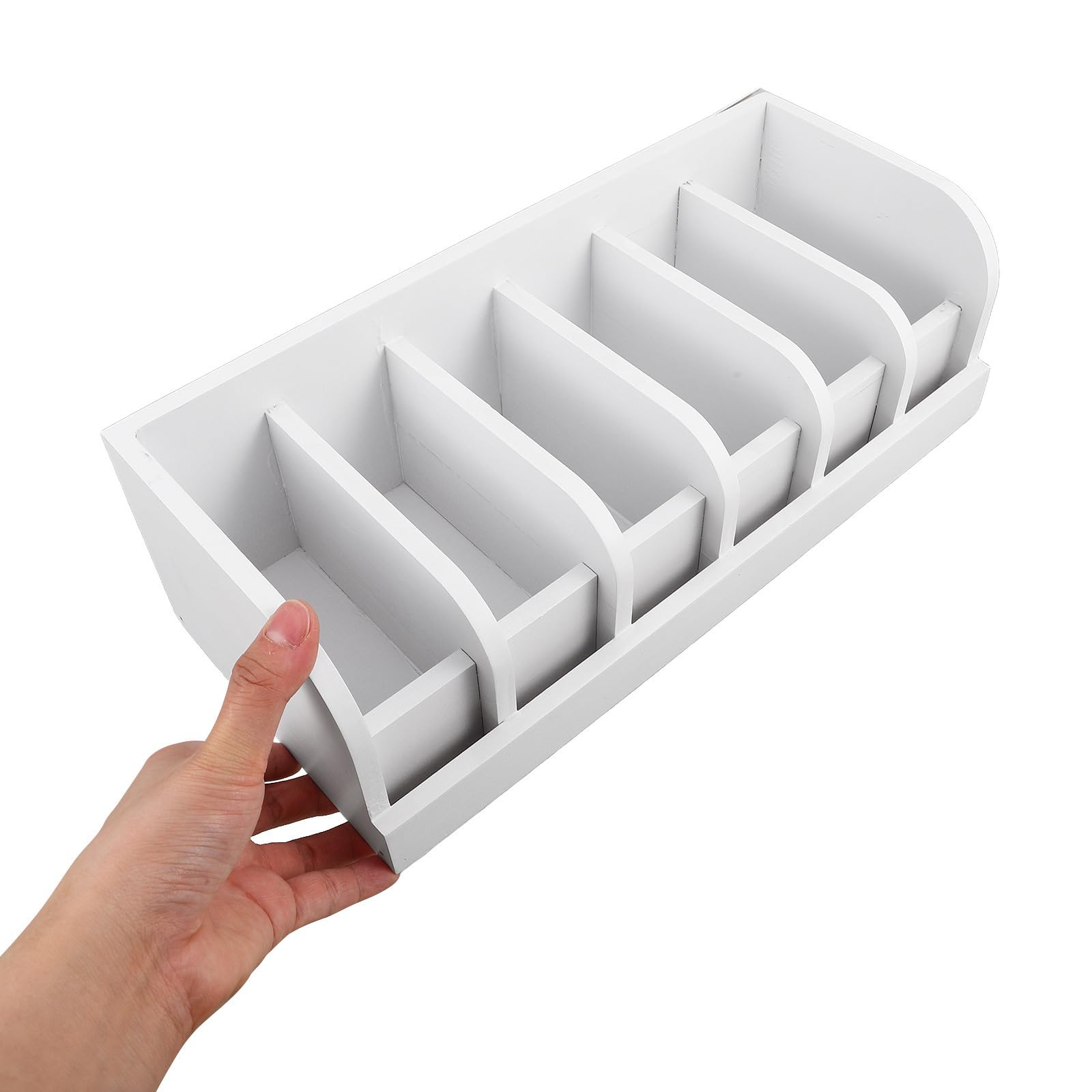 Bianco Scatola Multipli in Legno Scomparti con Cintura | Organizer per Armadio, Accesso Rapido, per Cinture e Accessori, Design Semplice, Stile Minimale