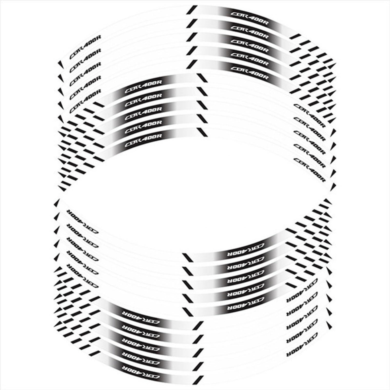 Frynuzb A2 Applique For Cbr400r Reflective Stickers For Motorcycle Inner Wheel Rim Stickers(A2)