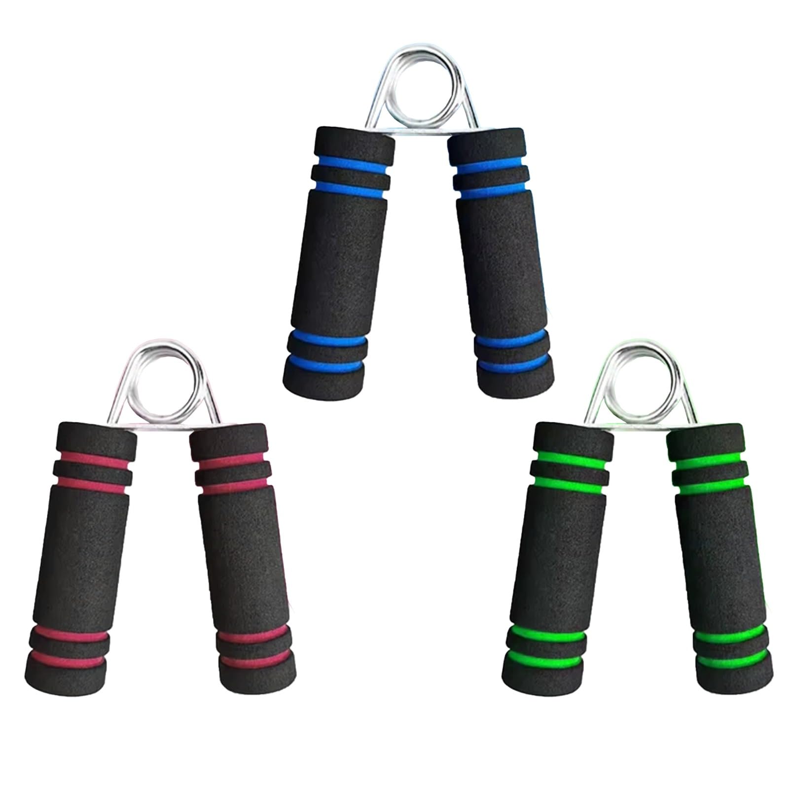 PNJB, Hand Grip Strengthener with Foam Handle, Finger Exercise Power Gripper, Hand Gripper for Men & Women for Gym Workout, Forearm Exercise Hand Exercise Equipment, (3 Pcs) — image 1