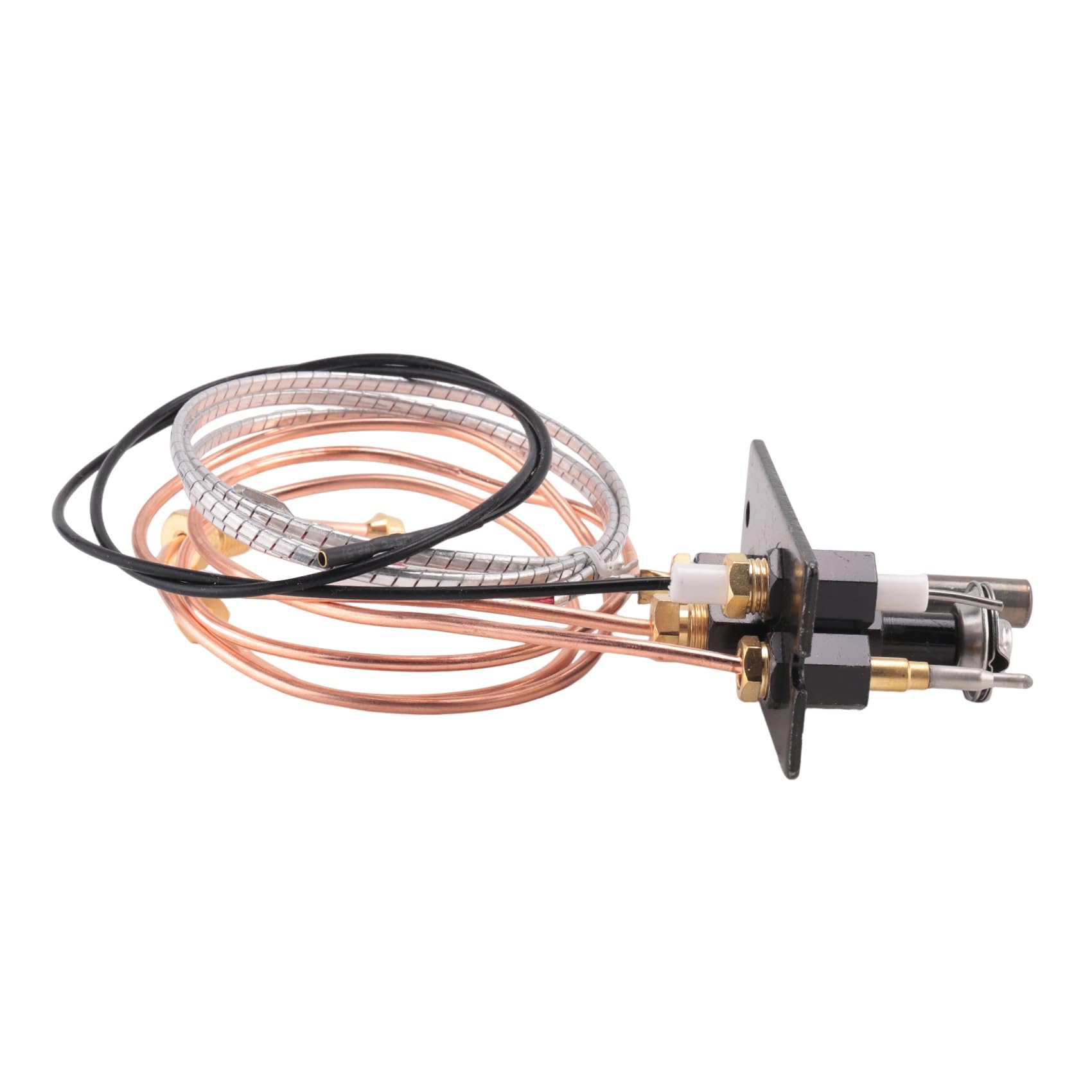 Littimoon Propane & Natural Gas Fireplace Pilot Assembly Include Pilot Tube, Thermocouple and Ignitor Wire Used for Fireplaces