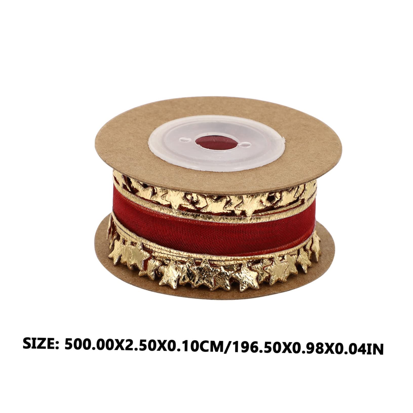 NUOBESTY Stück Rollen Weihnachtsband seidenband bändchen Party-Geschenkbänder weißes Kräuselband Weihnachtssto das Weihnachtsbänder zum Verpacken von Geschenken Weihnachten