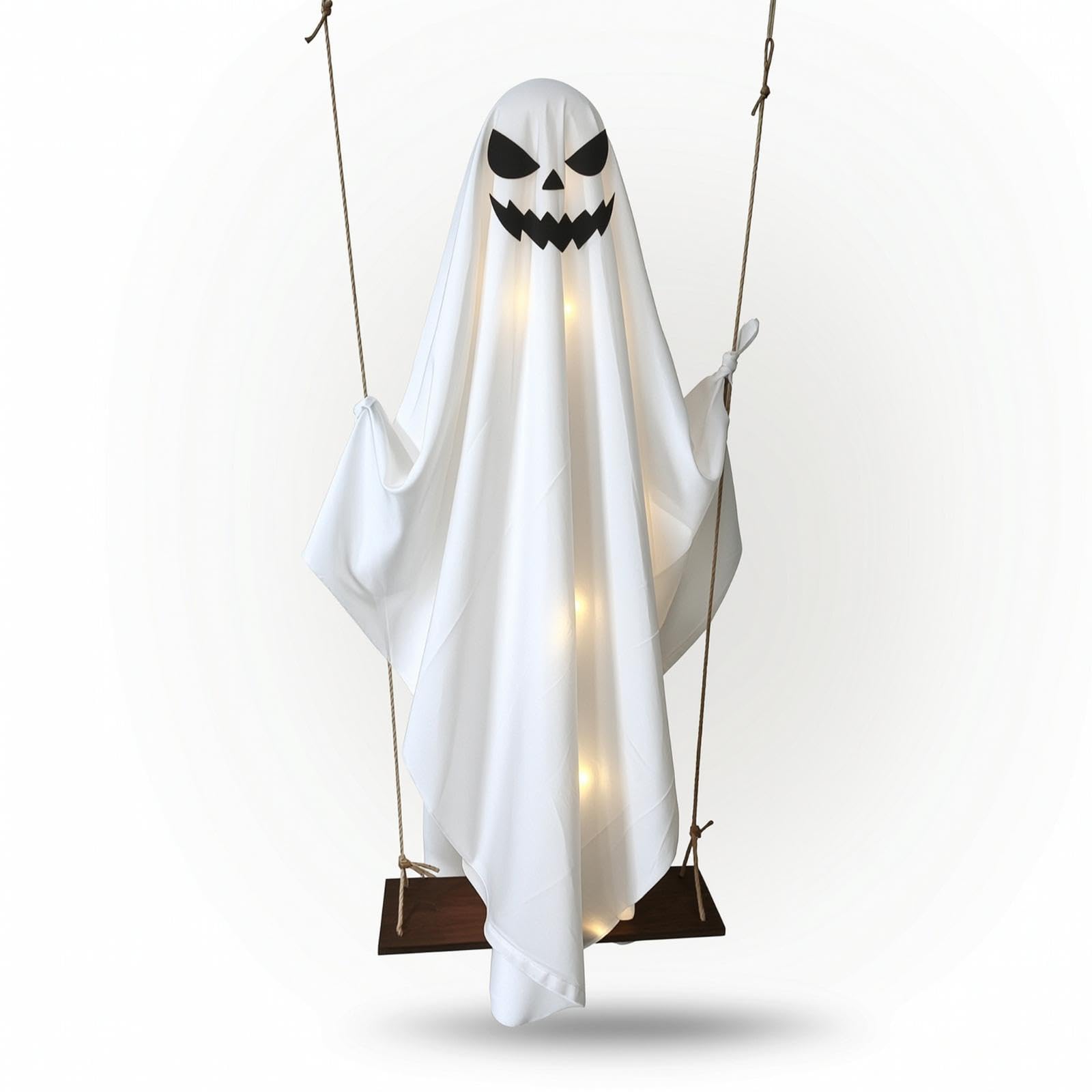 Hanging Specter with Swing Glowing Hanging Specter with Remote Control Spooky Halloween Decorations for Porch, Entryway, Hallway 1.2M Style a-image-11