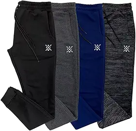 Kit 4 Calças Jogger Masculinas de Moletom Slim Confortáveis