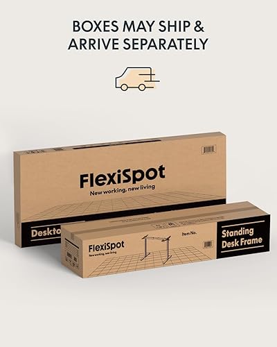 Miniatura 9 de FLEXISPOT Escritorio grande de pie de 71 x 32 pulgadas, escritorio de pie con tablero de empalme, escritorios de elevación para oficina en casa,