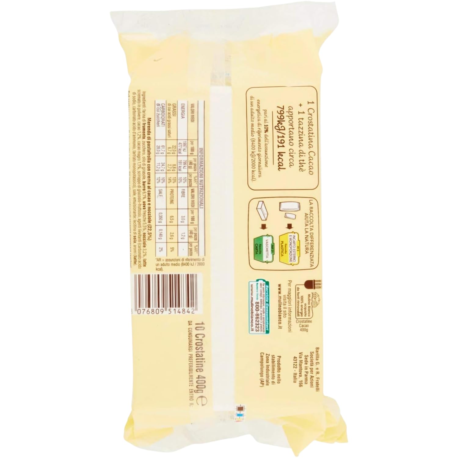 Crostatina al Cacao con Pasta Frolla e Crema al Cioccolato – Merendina Dolce Monoporzione – 400g kit con Spugna Brandizzata SPESA & RISPARMIO Inclusa – Variazioni 4/6/8/10 Pezzi (10)
