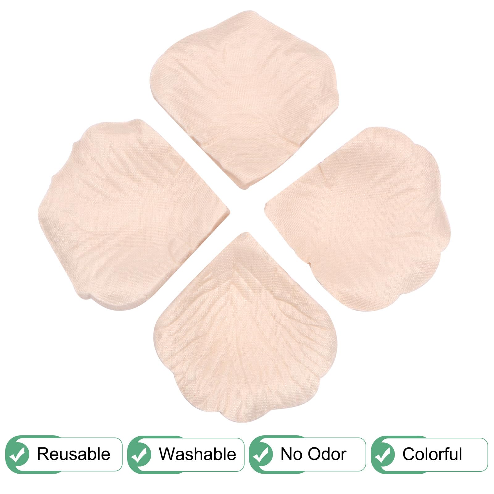 M METERXITY 3000-Pack Silk Artificial Flower Rose Petals - Image 2