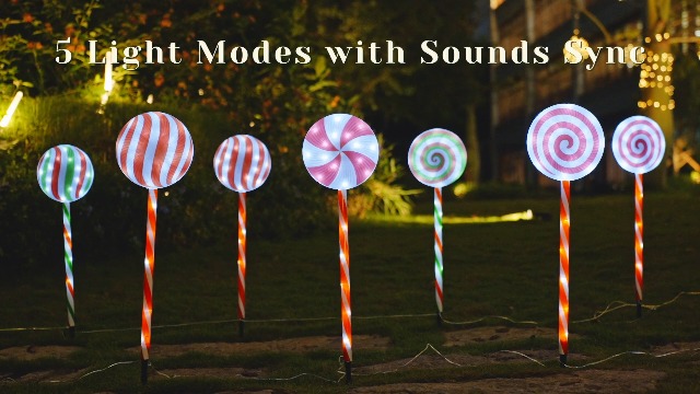 Amazon.com : ElectricWise 6 in 1 Lollipop Christmas Pathway Lights