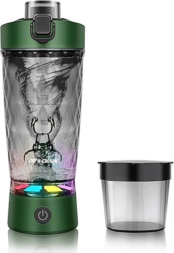 Botella mezcladora eléctrica de proteínas, taza mezcladora recargable por USB, mezclador de bebidas de agua, botellas portátiles para gimnasio y