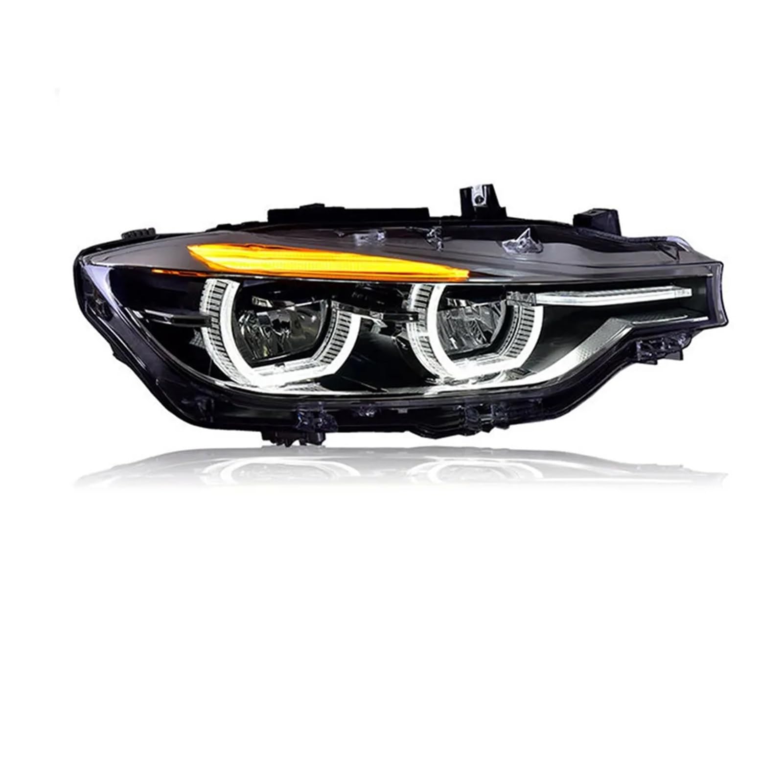 Fari Anteriori per BMW Serie 3 F30 F35 2013-2019, Gruppo Ottico con luci diurne a LED (DRL), Accessori per luci Anteriori (sostituiscono i fari allo Xeno/2 Pezzi).