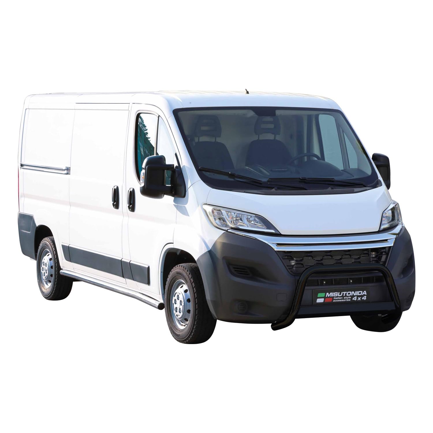 Frontbügel Frontschutzbügel Compatible con Citroen Jumper 2014-2023 Negro ø63 mm
