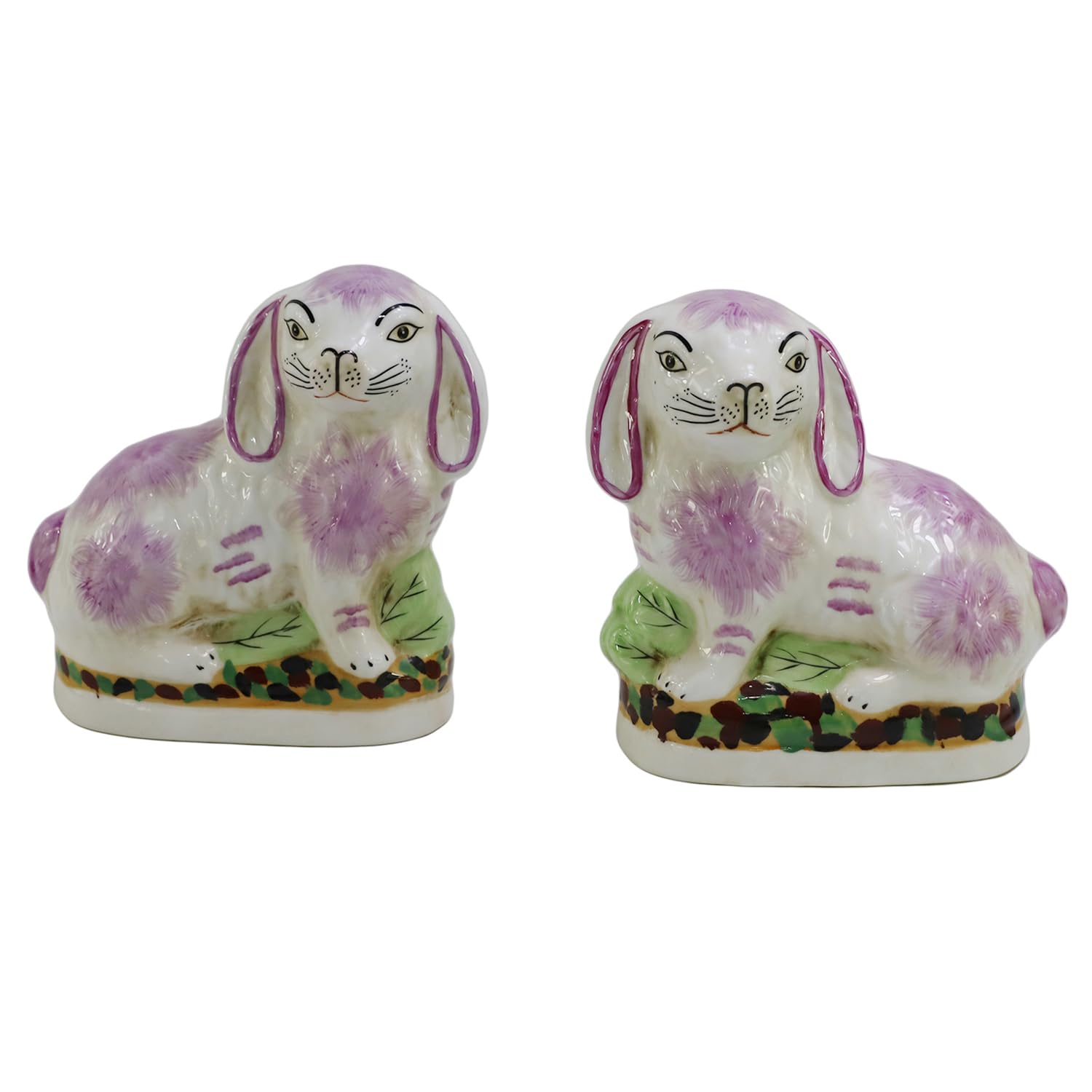 Hasenfiguren, Porzellan, Hasenfiguren, 17 cm, Mantel-Dekoration, bezaubernde Sammlerstücke, Osterhasen-Dekoration, Tisch, Schreibtisch, Heimdekoration, tolles Geschenk